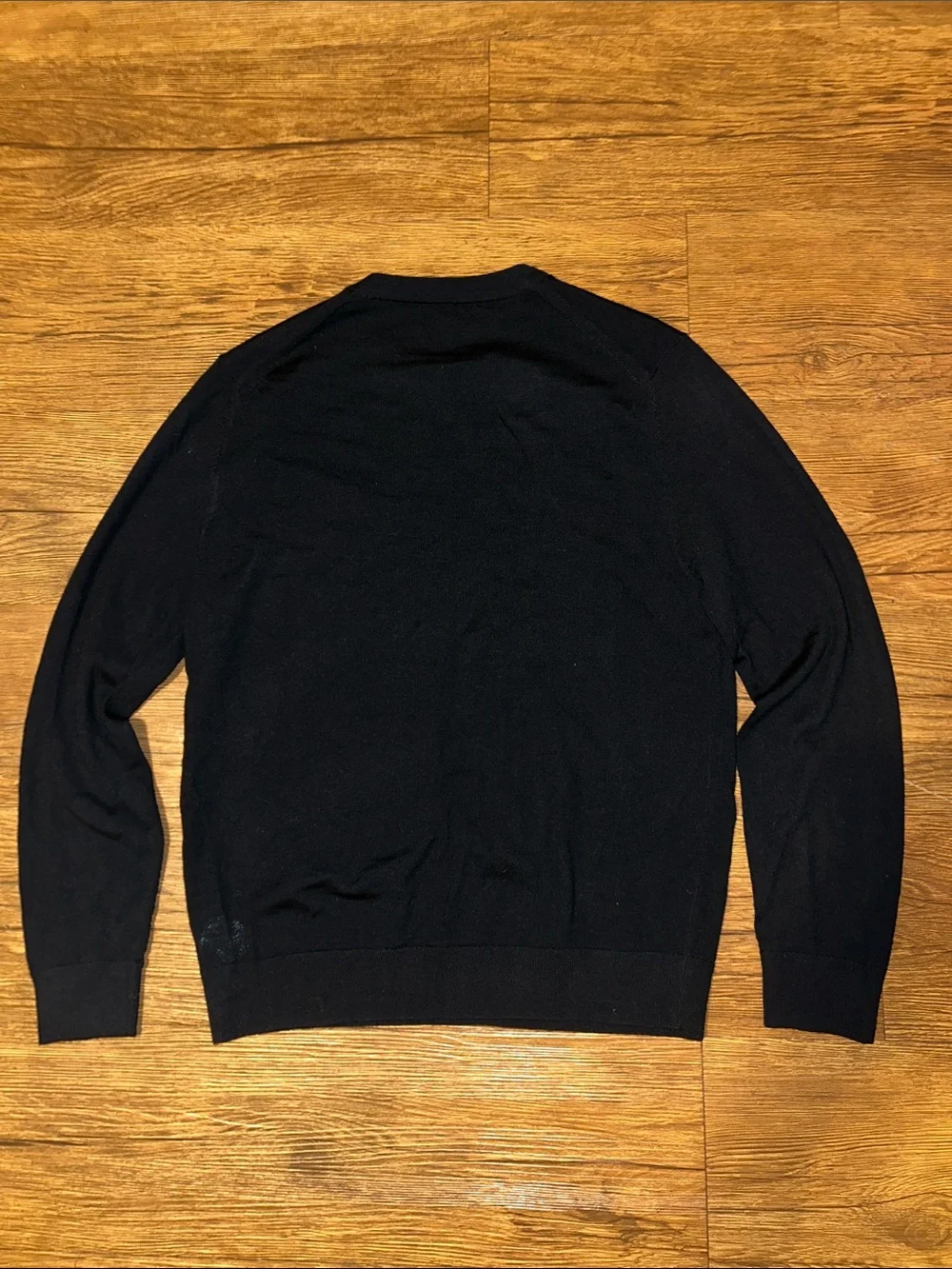 Banana Republic Men's Navy MERINO CREW-NECK SWEATER
